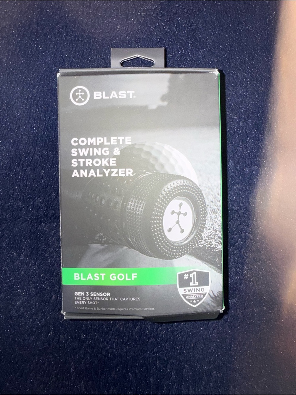 BLAST Golf Complete Swing & Stroke Analyzer - Black & Green Packaging